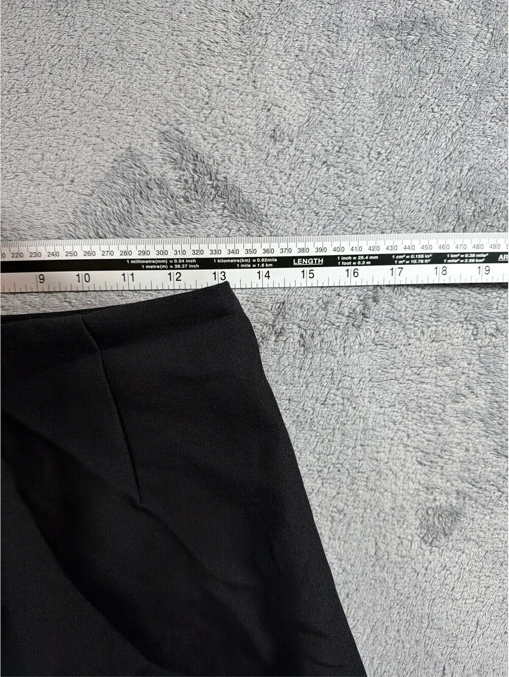 Zara Black Asymmetric Mini Skort with Gold Chain Accent